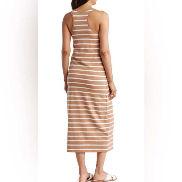 Stitchdrop Racerback Tank Ribbed Maxi Dress. Med - Picture 3 of 8